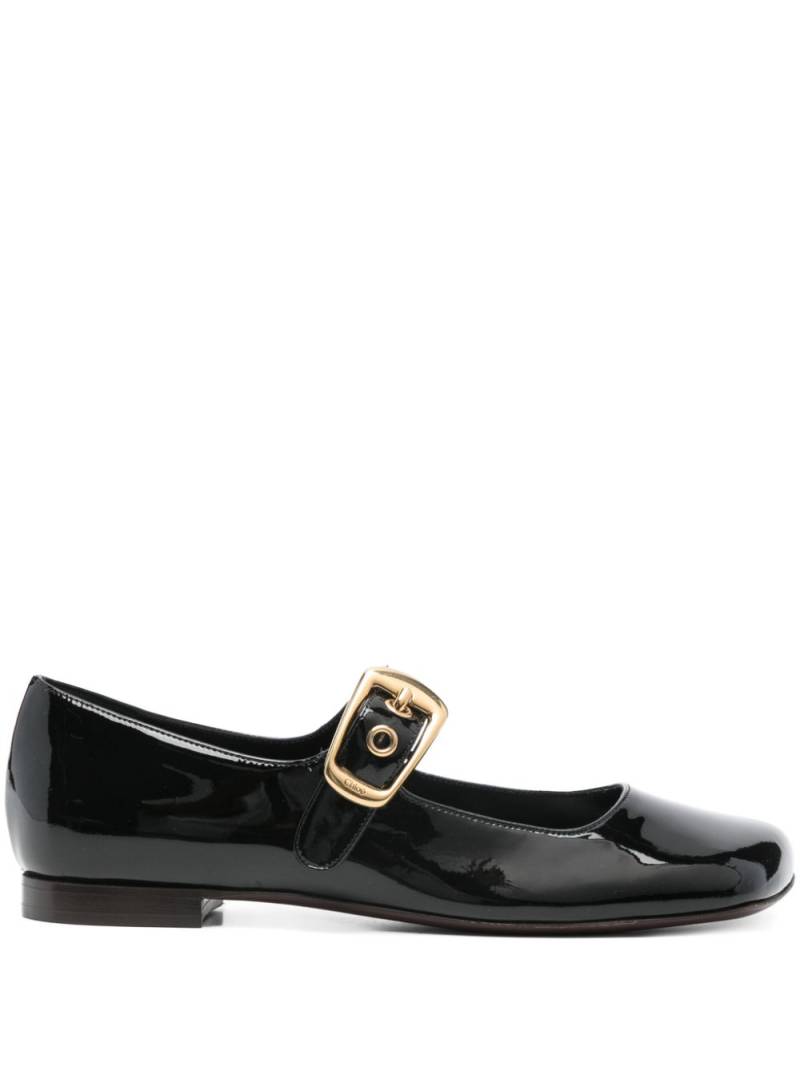 Chloé buckled ballet flats - Black von Chloé