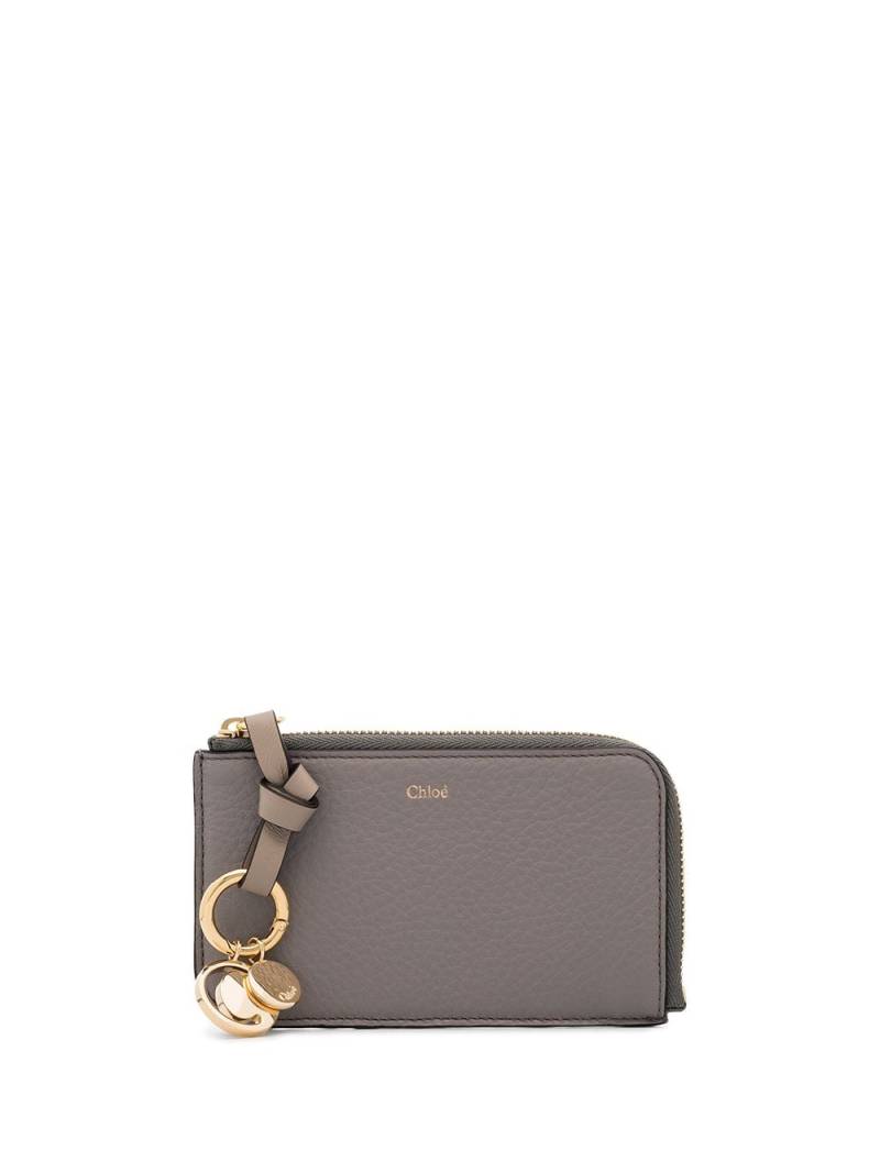 Chloé calf leather Alphabet wallet - Grey von Chloé