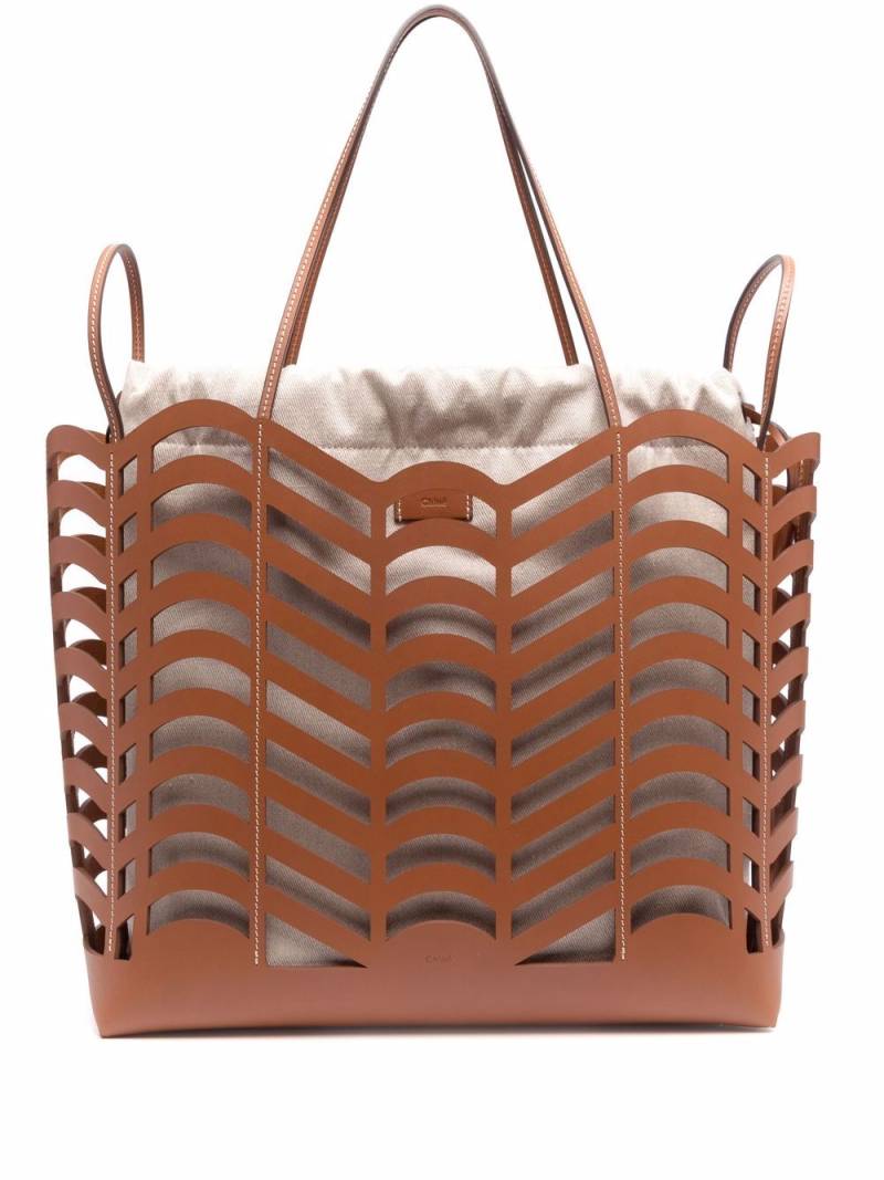 Chloé convertible Kayan tote bag - Brown von Chloé