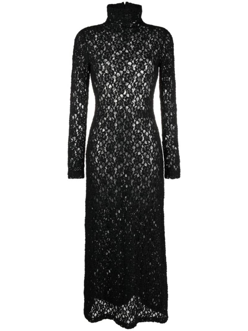 Chloé corded-lace long dress - Black von Chloé