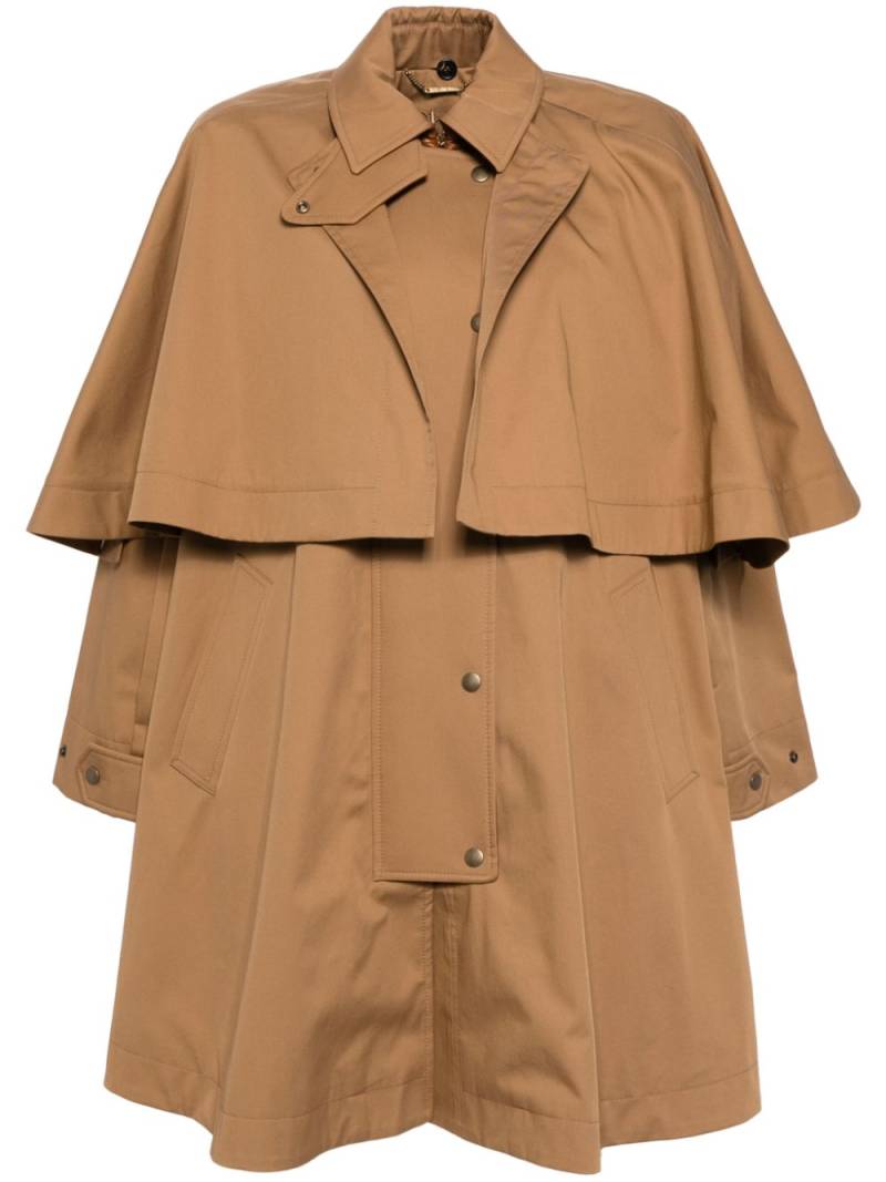 Chloé cotton gabardine parka coat - Brown von Chloé