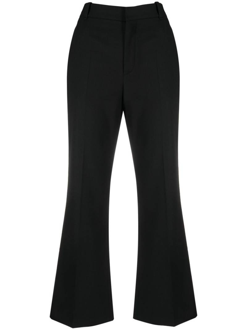 Chloé cropped flared trousers - Black von Chloé