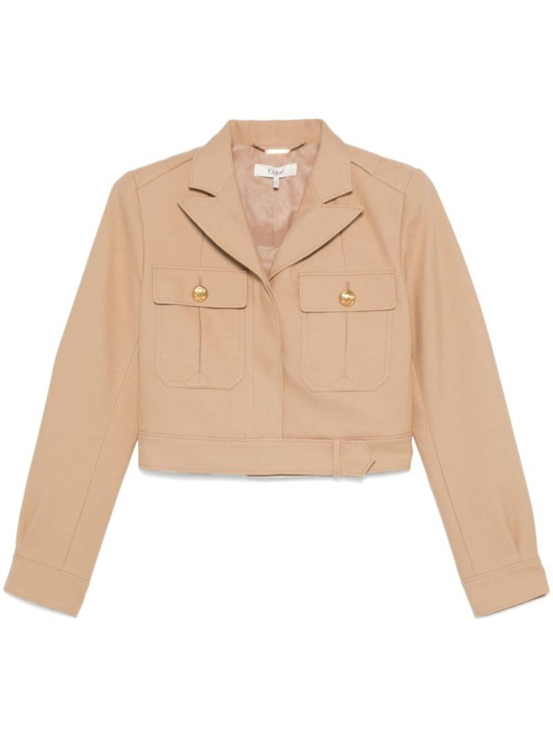 Chloé cropped jacket - Neutrals von Chloé