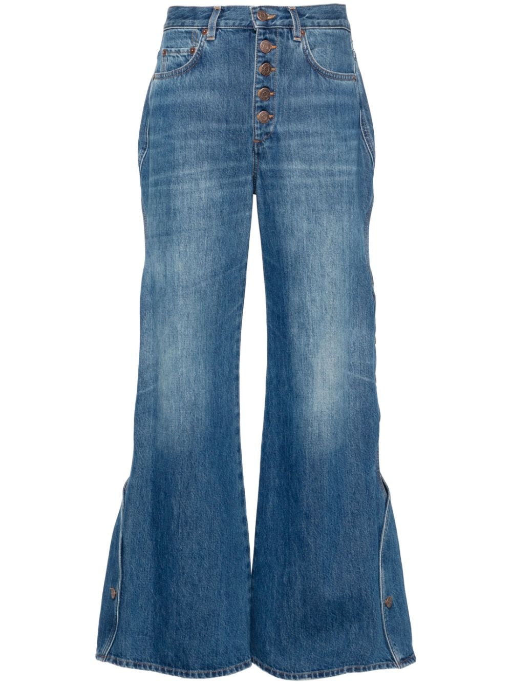 Chloé cut-out cropped jeans - Blue von Chloé