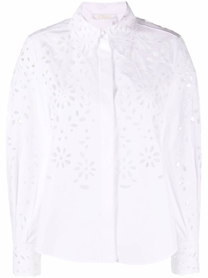 Chloé cut-out detail shirt - White von Chloé