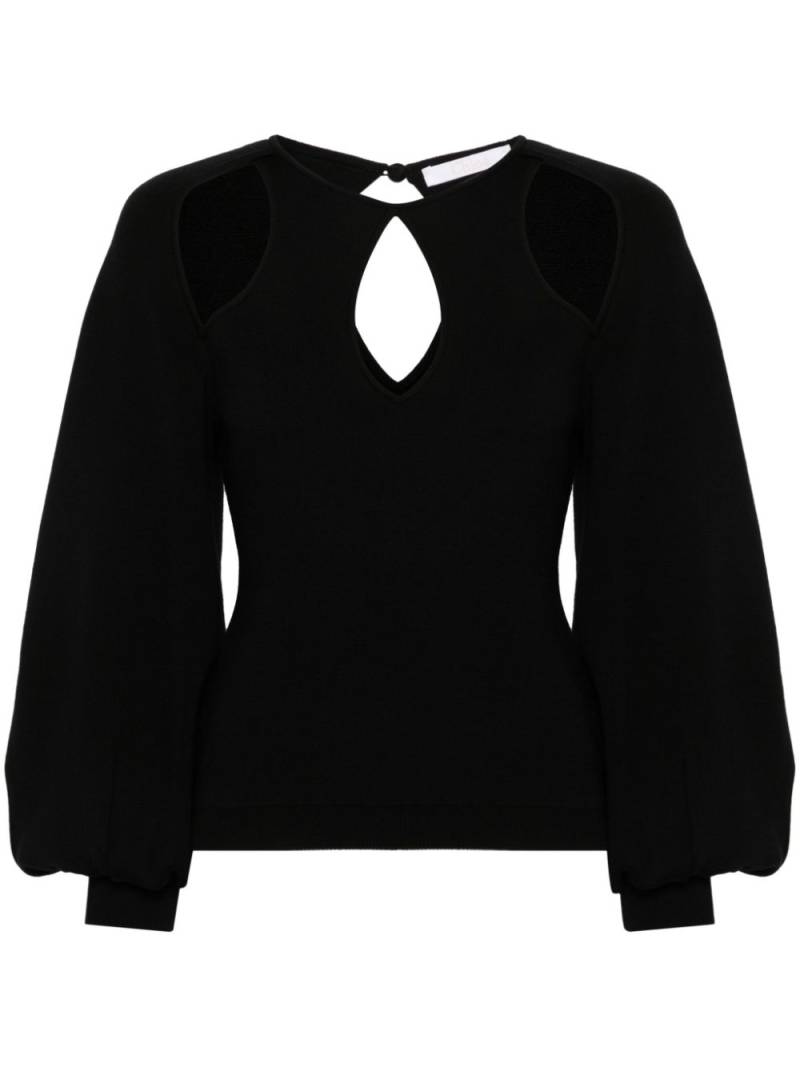 Chloé cut-out jumper - Black von Chloé