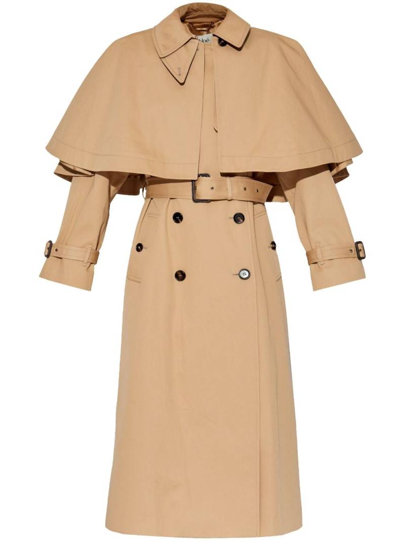 Chloé double-breasted trench coat - Neutrals von Chloé