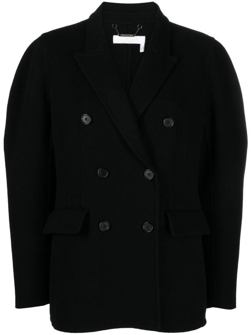 Chloé double-breasted wool-blend jacket - Black von Chloé