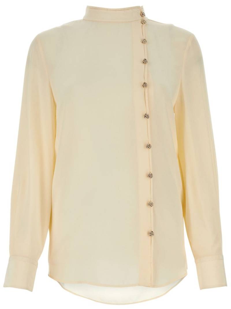 Chloé engraved-button shirt - Yellow von Chloé