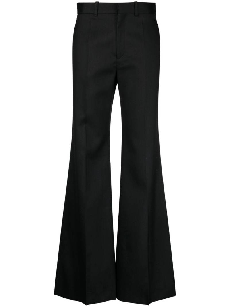 Chloé flared silk trousers - Black von Chloé