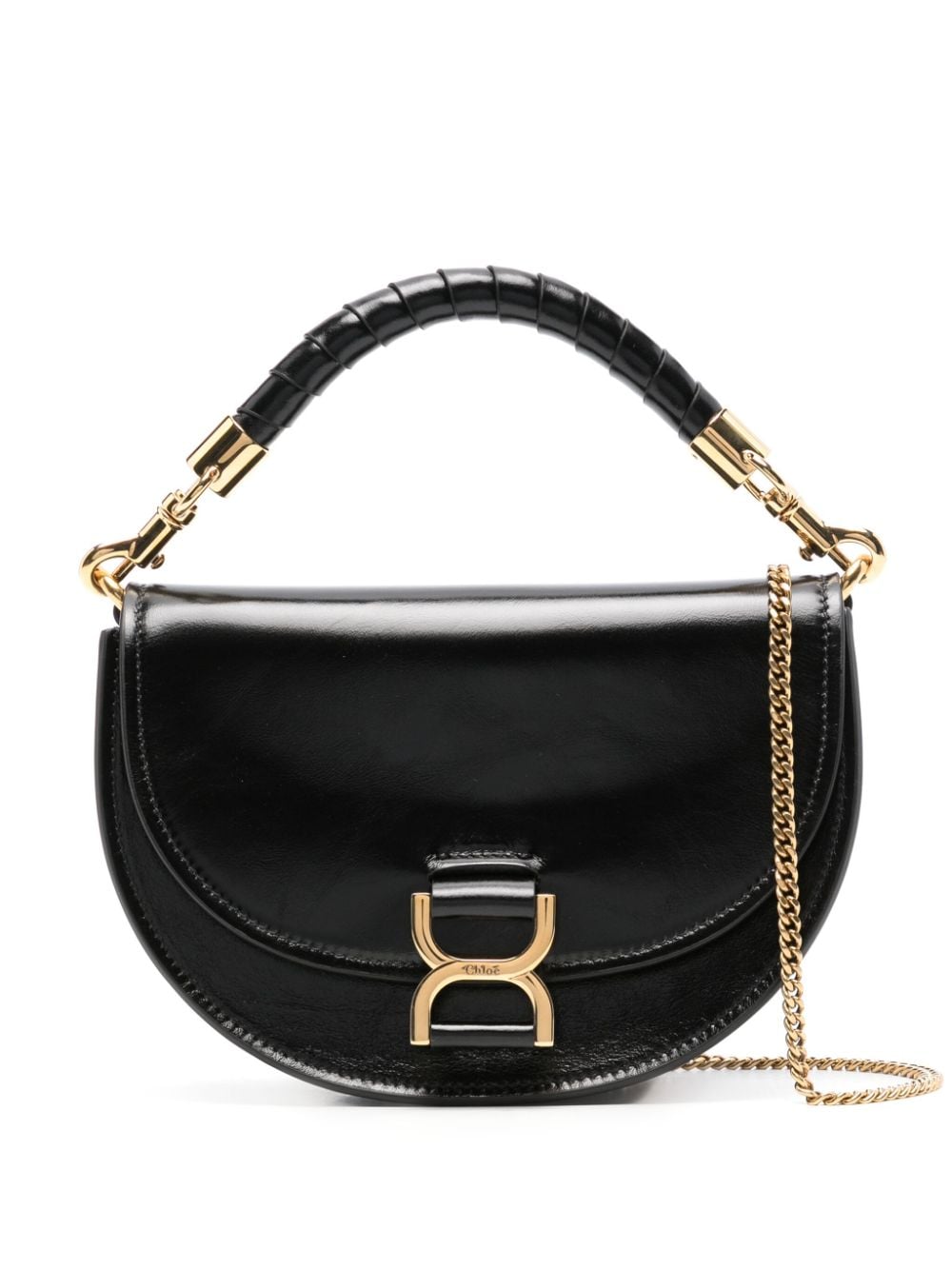 Chloé hardware-detail leather tote bag - Black von Chloé