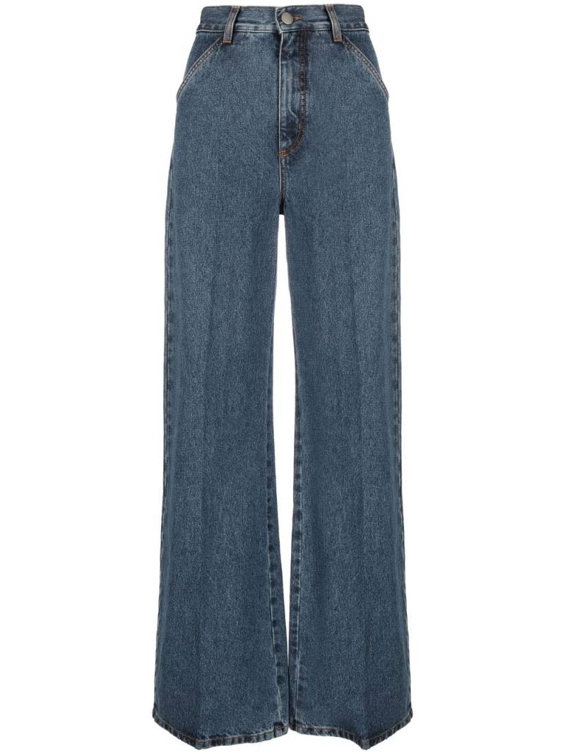 Chloé high-rise wide-leg jeans - Blue von Chloé