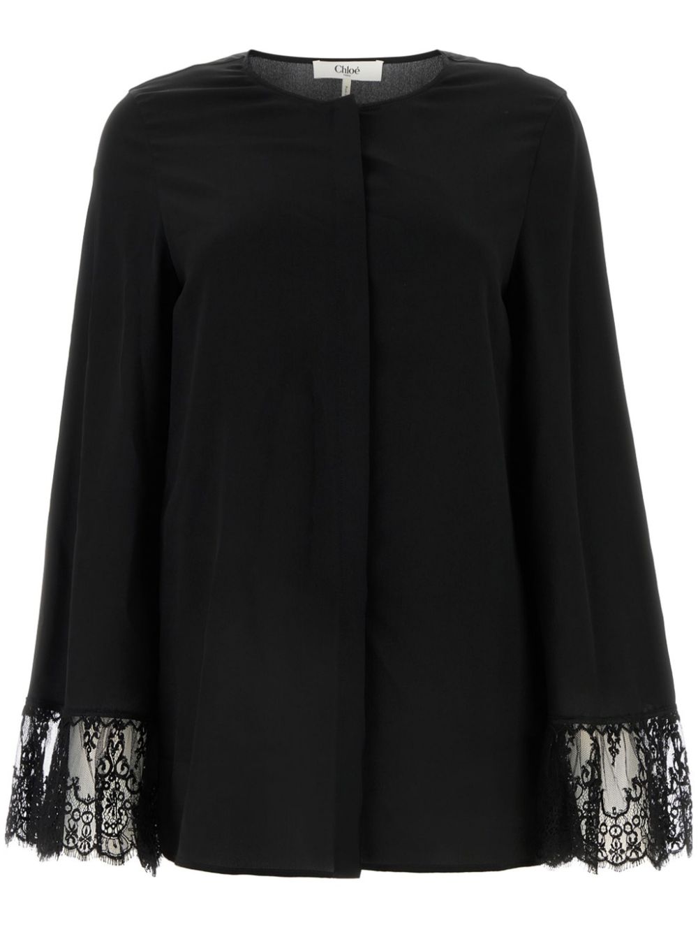 Chloé lace-detailing blouse - Black von Chloé