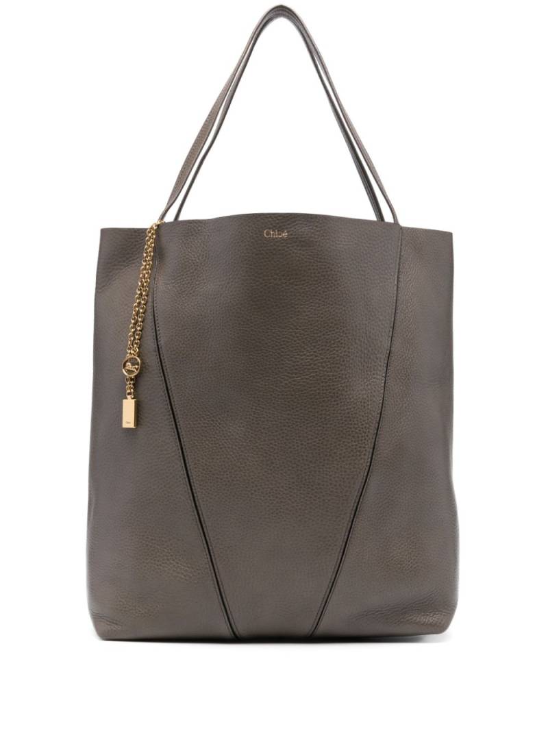 Chloé large Spin tote bag - Grey von Chloé