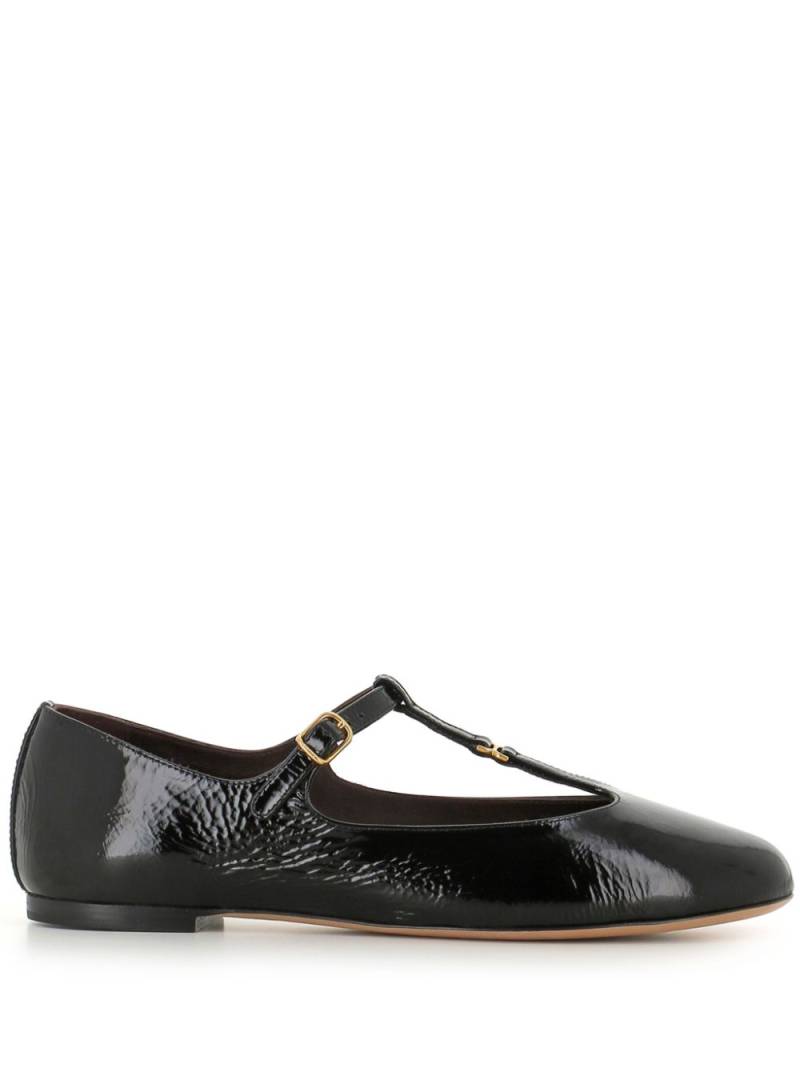 Chloé leather ballerina shoes - Black von Chloé