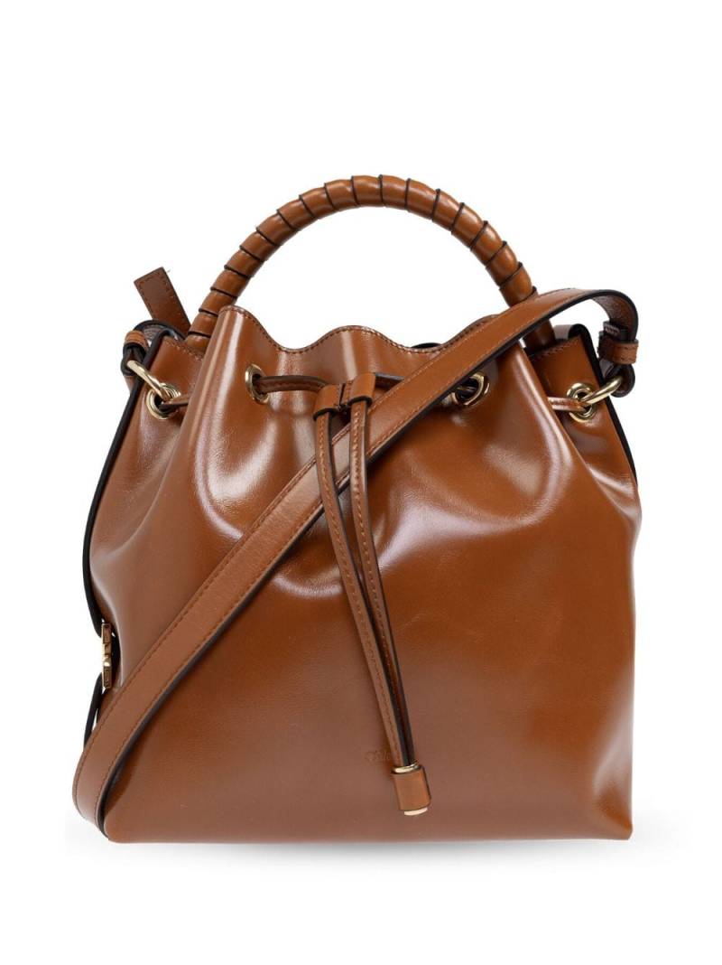 Chloé leather bucket bag - Brown von Chloé