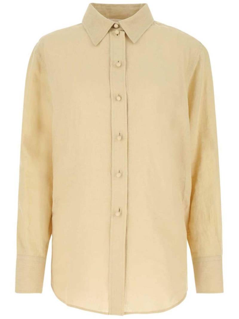 Chloé linen oversize shirt - Neutrals von Chloé