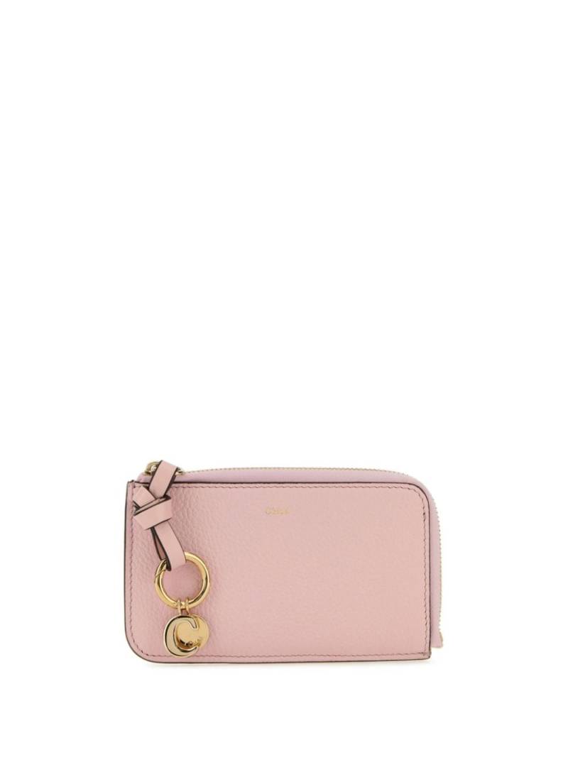 Chloé logo-charm leather wallet - Pink von Chloé