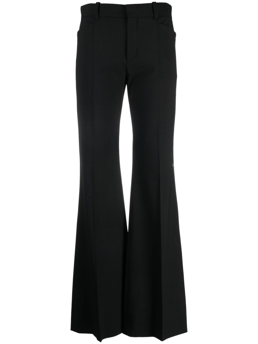 Chloé low-rise flared trousers - Black von Chloé