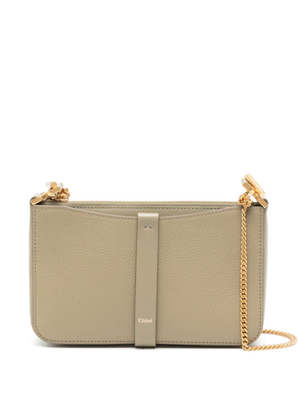 Chloé mini Marcie leather shoulder bag - Green von Chloé