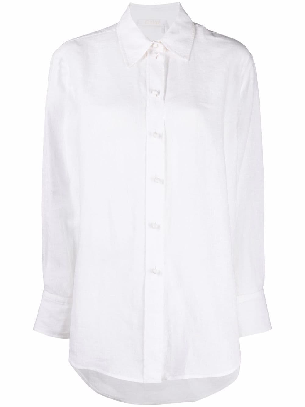 Chloé pointed-collar button-up shirt - White von Chloé