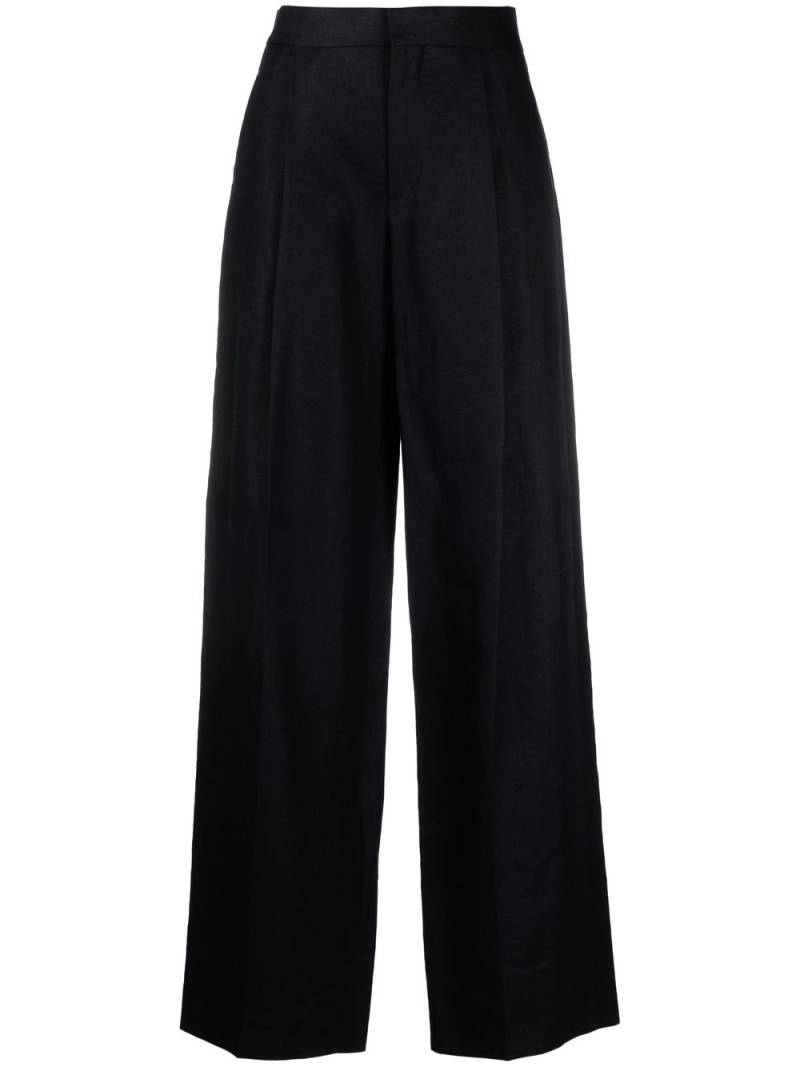 Chloé pressed-crease tailored trousers - Blue von Chloé