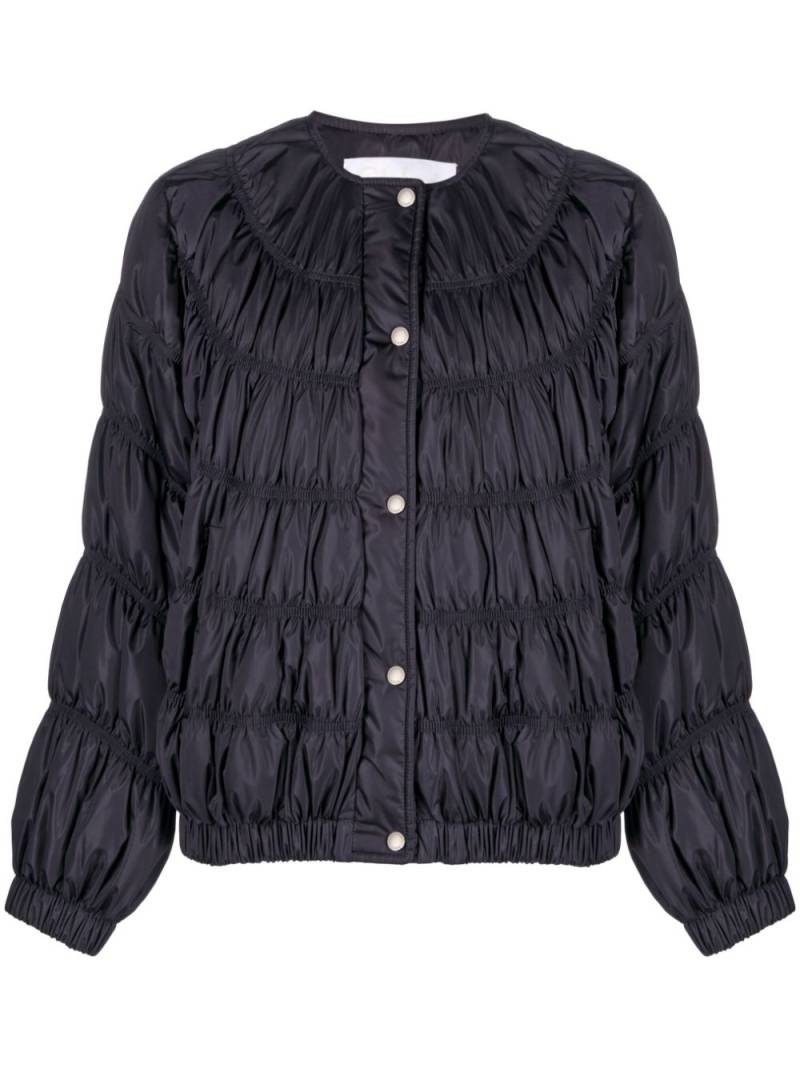 Chloé ruched quilted jacket - Blue von Chloé