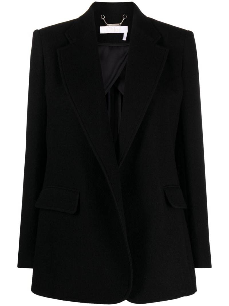 Chloé single-breasted open-front blazer - Black von Chloé