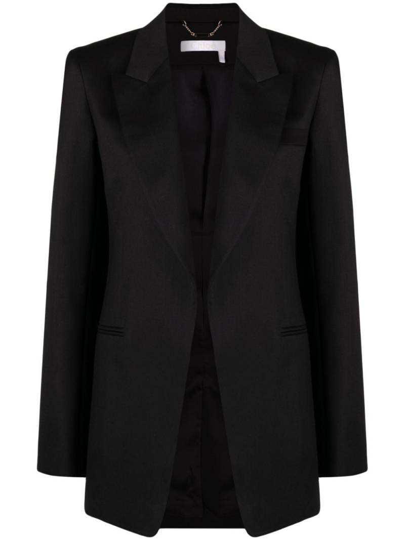 Chloé single-breasted tuxedo blazer - Black von Chloé