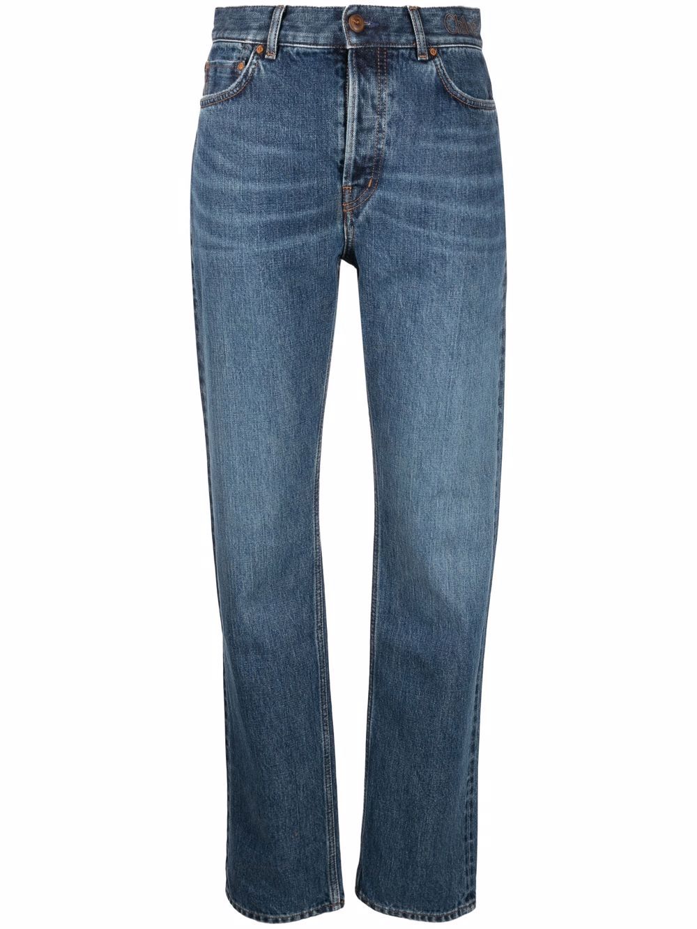 Chloé slim-cut denim jeans - Blue von Chloé