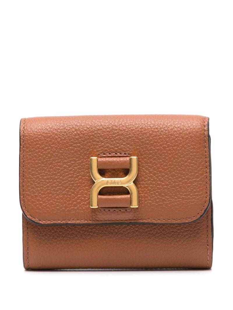 Chloé small Marcie leather walllet - Brown von Chloé