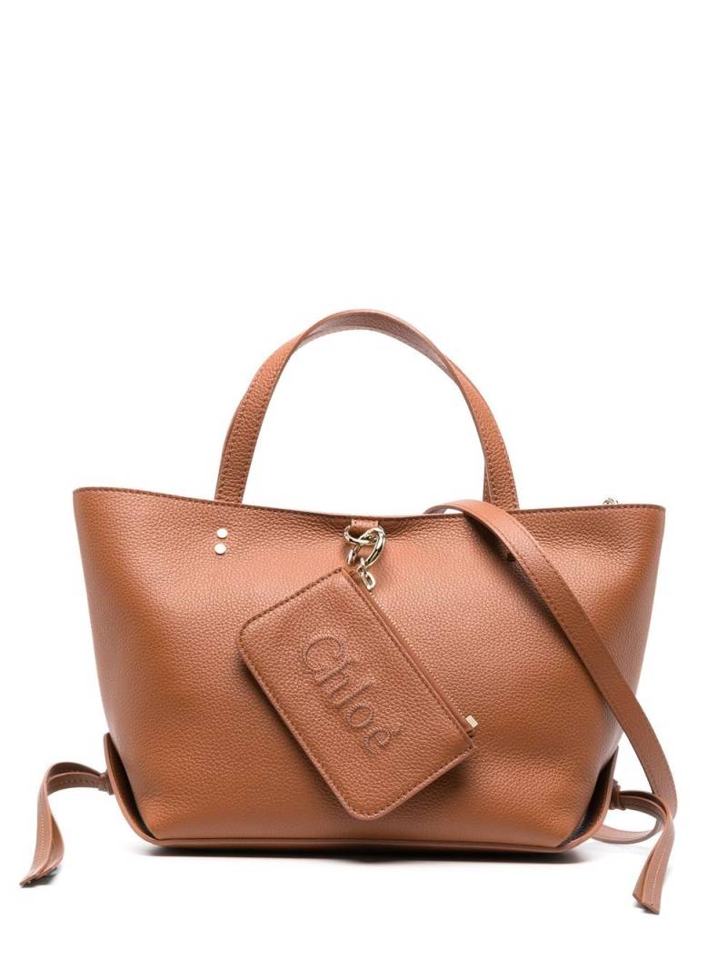 Chloé small Sense tote bag - Brown von Chloé