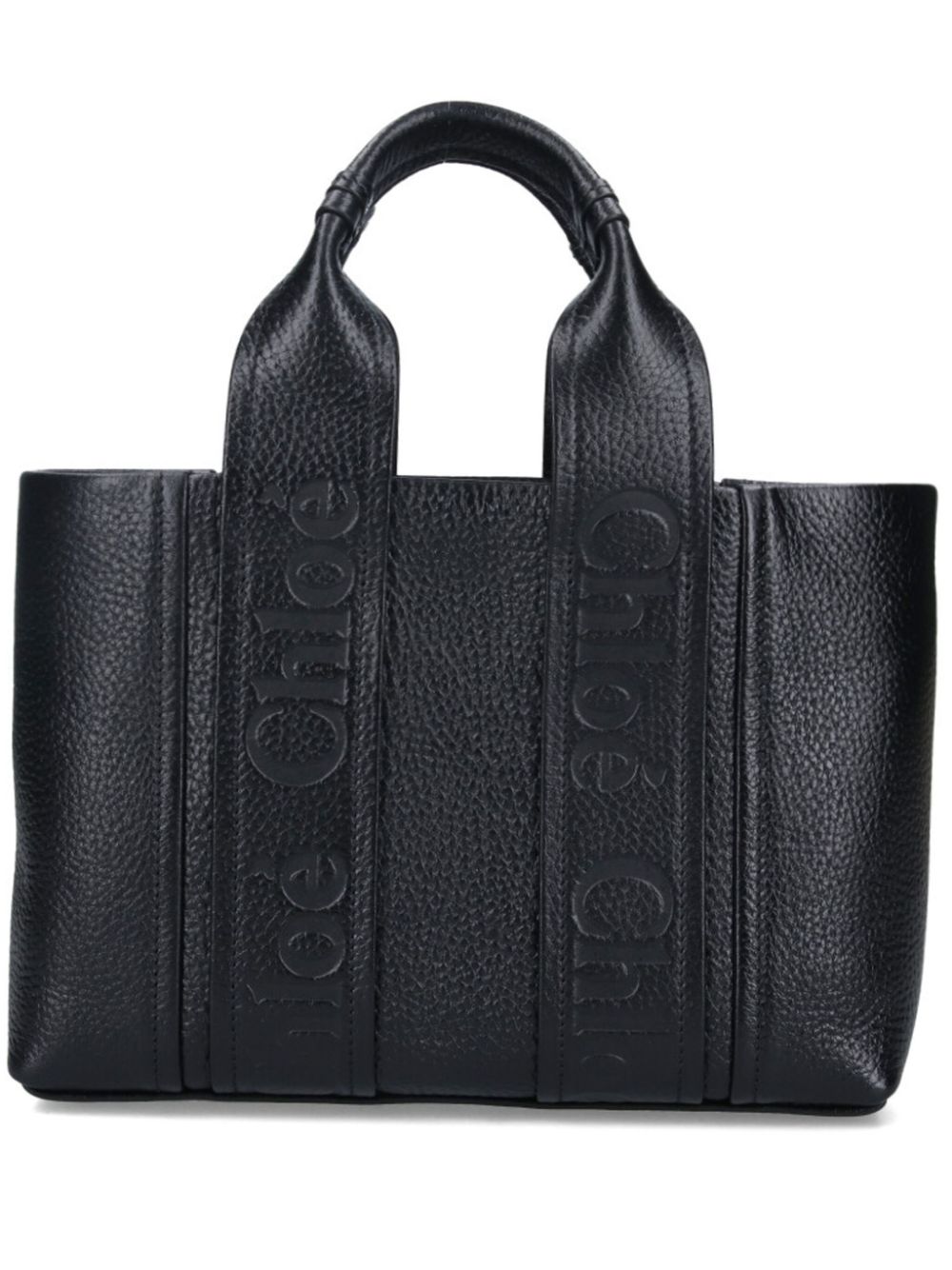 Chloé small Woody tote bag - Black von Chloé