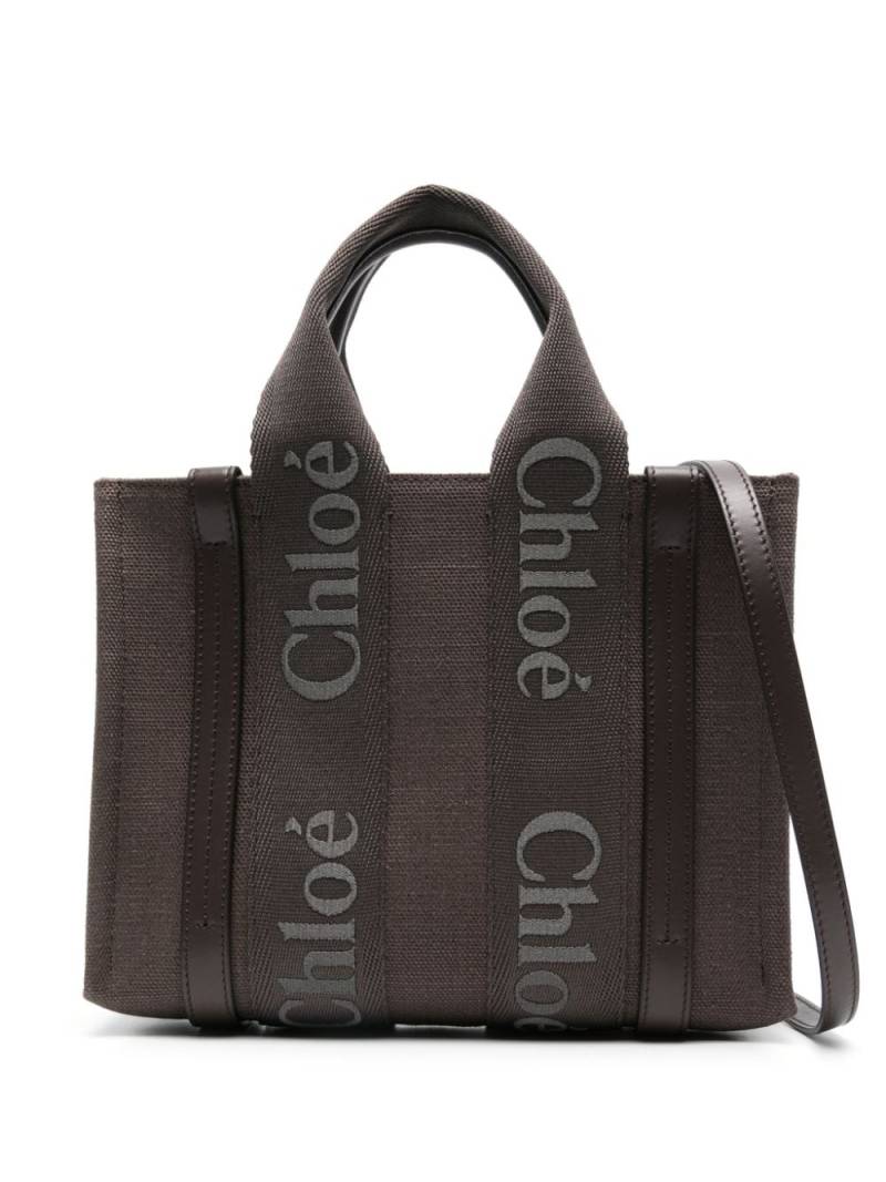 Chloé small Woody tote bag - Brown von Chloé