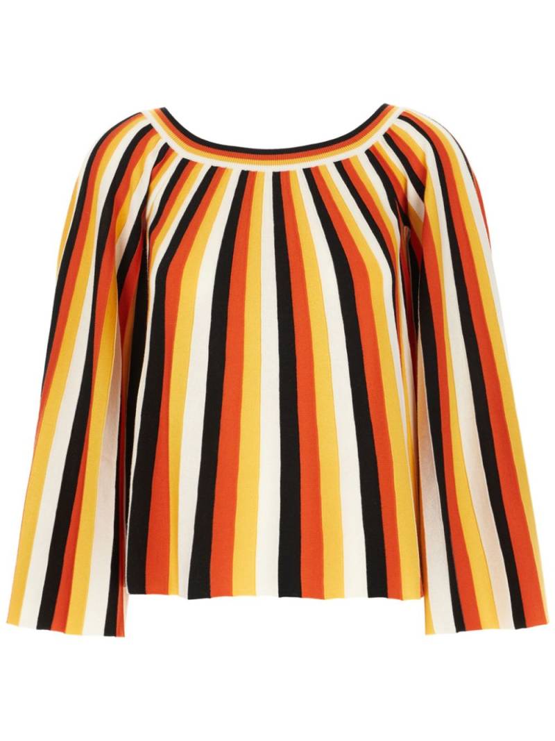 Chloé striped wool blouse - Red von Chloé