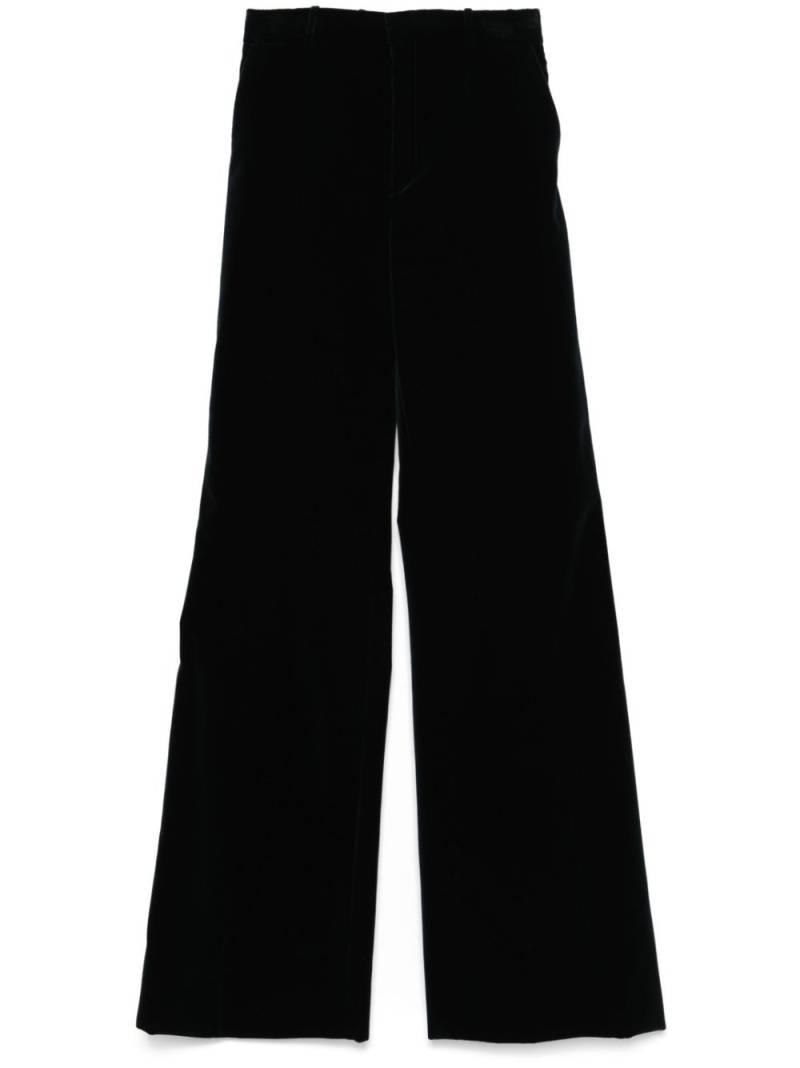 Chloé tailored velvet trousers - Blue von Chloé