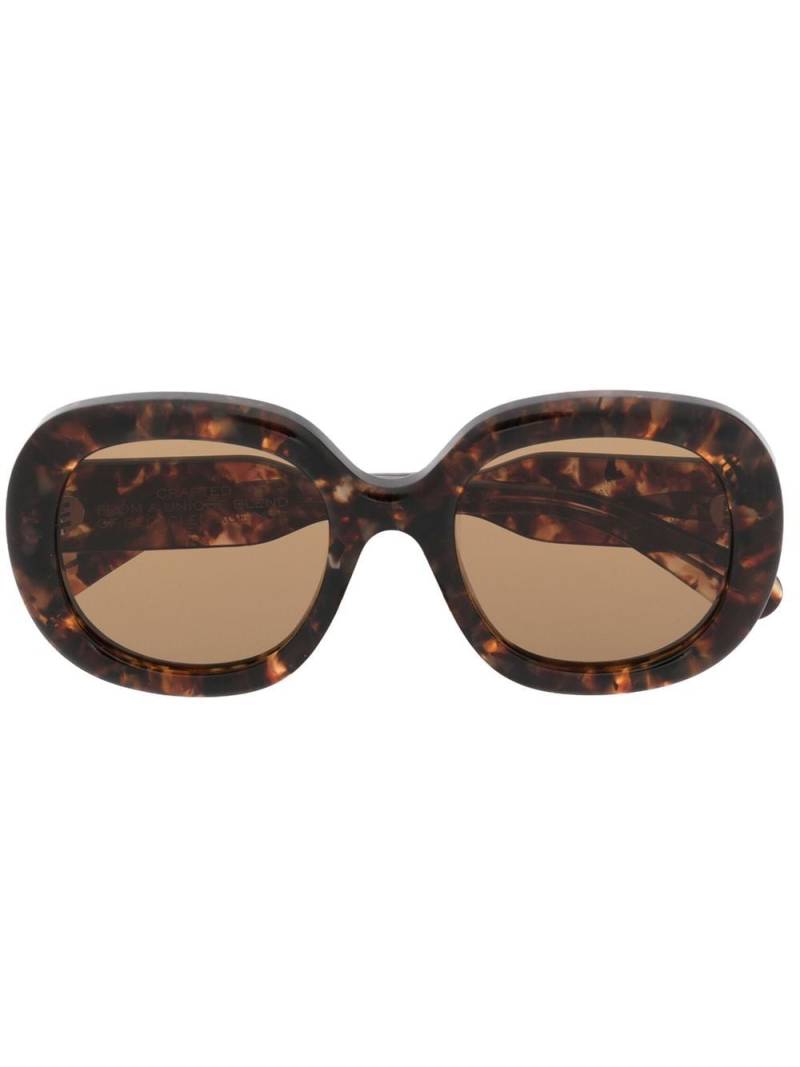 Chloé tortoise-shell round sunglasses - Brown von Chloé