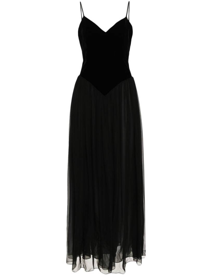 Chloé v-neck silk dress - Black von Chloé