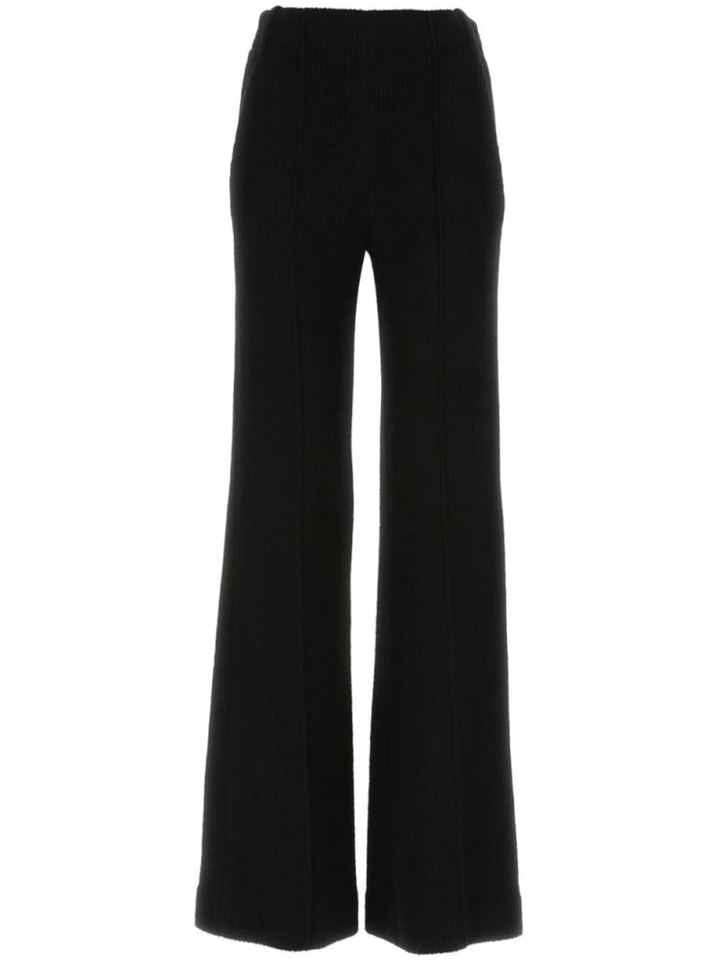 Chloé virgin wool flared trousers - Black von Chloé