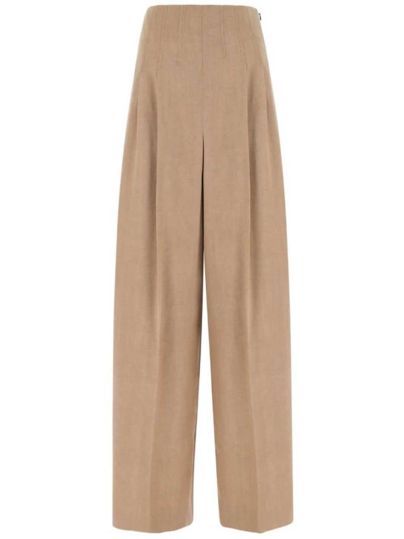 Chloé virgin wool wide-leg trousers - Brown von Chloé