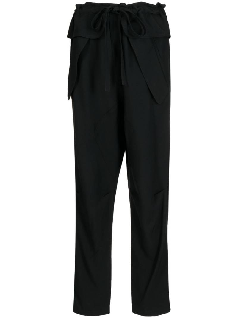 Chloé zip-detail tapered trousers - Black von Chloé