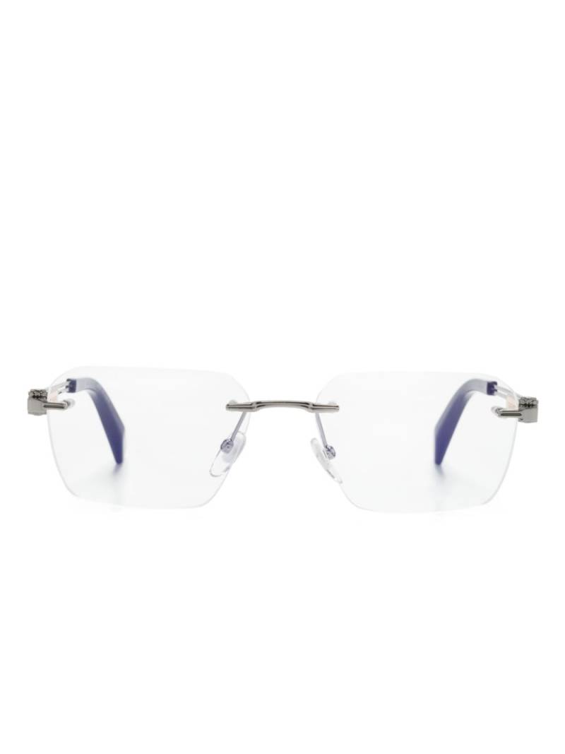 Chopard Eyewear logo-plaque frameless glasses - Silver von Chopard Eyewear