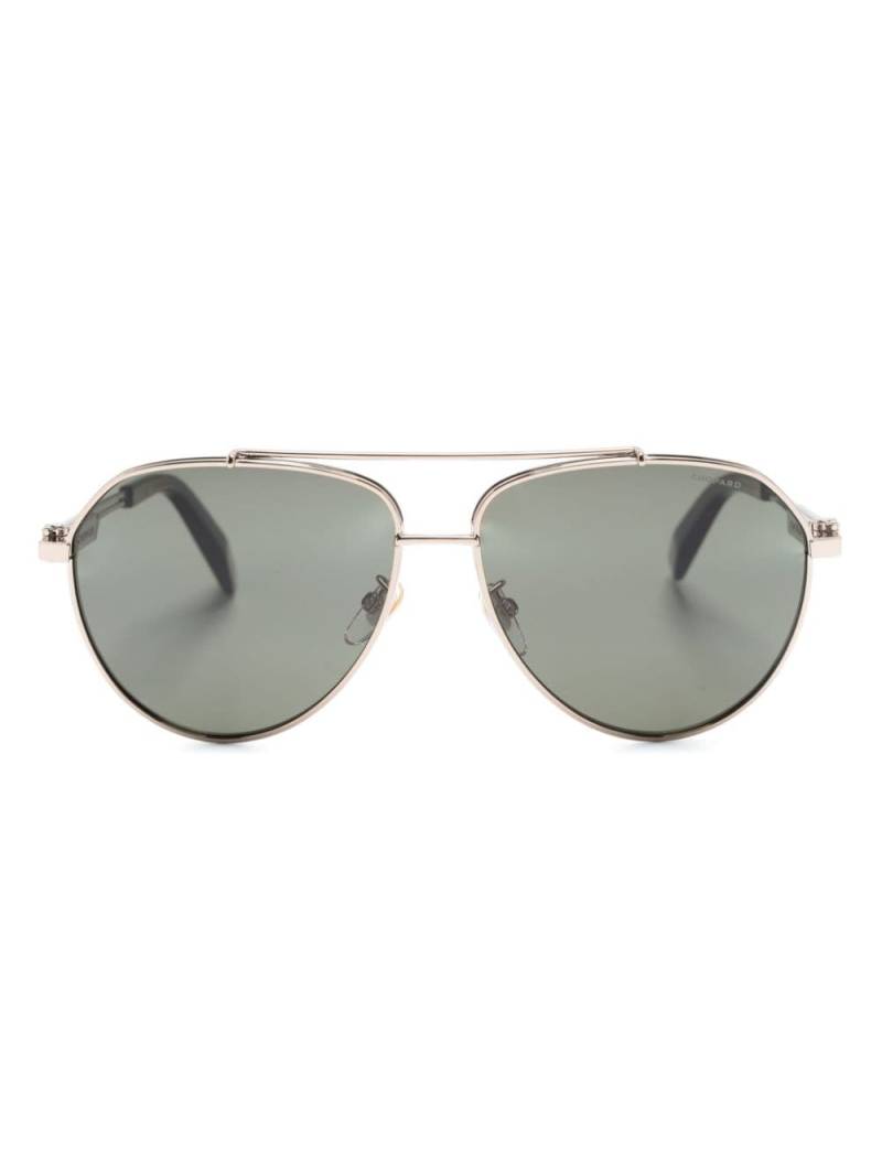 Chopard Eyewear logo-plaque pilot-frame sunglasses - Gold von Chopard Eyewear