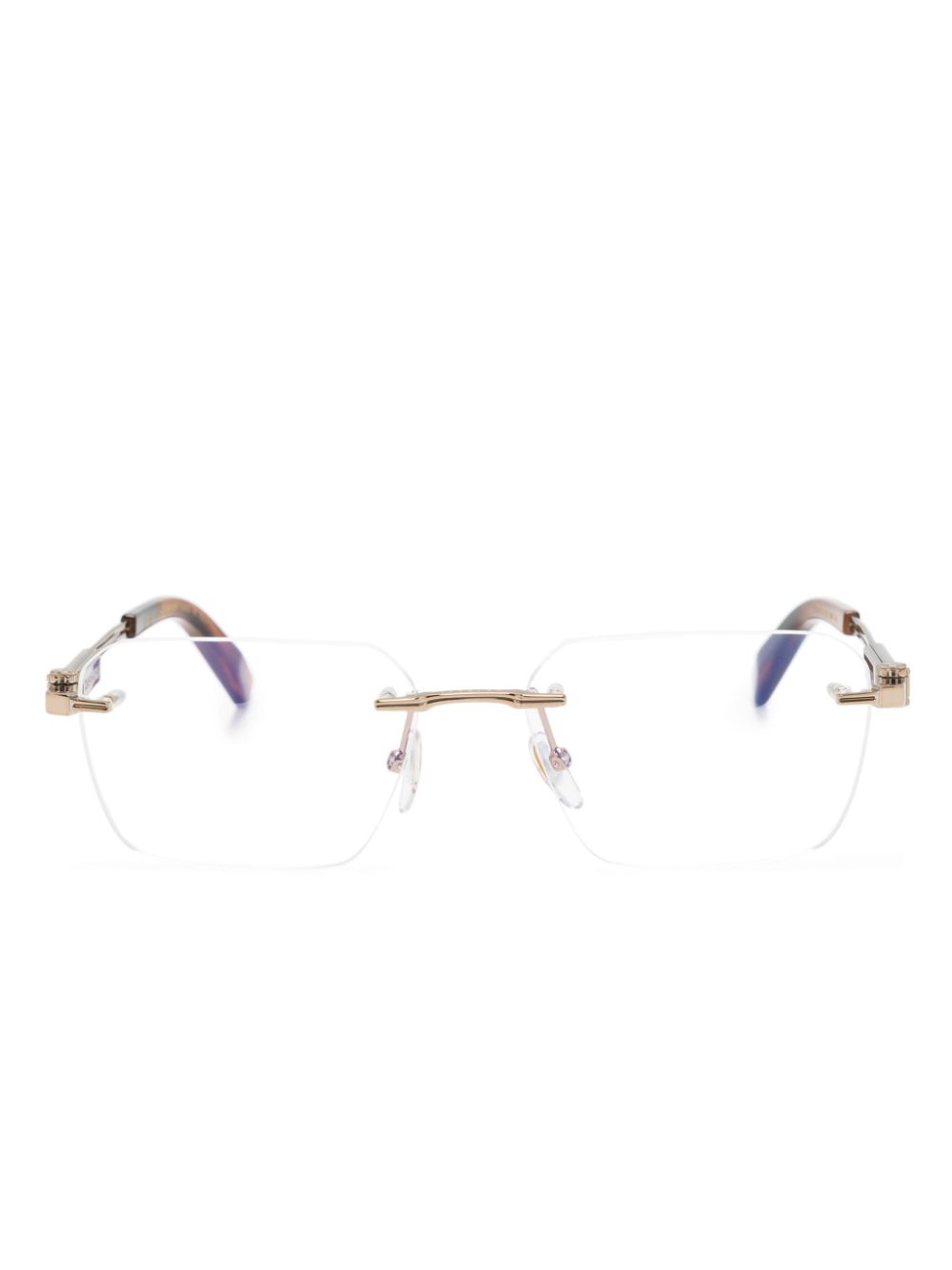 Chopard Eyewear rectangle-frame glasses - Gold von Chopard Eyewear