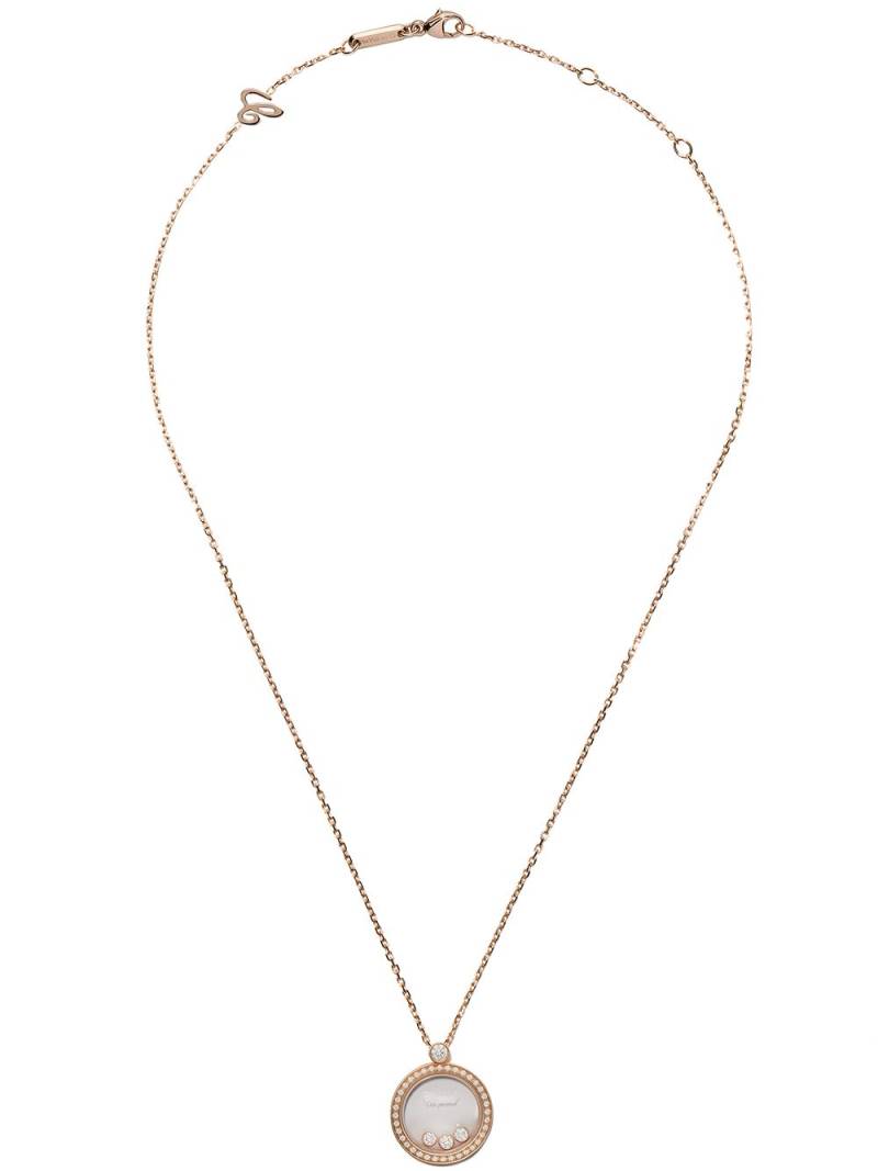 Chopard 18kt rose gold Happy Diamonds Icons pendant necklace - Pink von Chopard