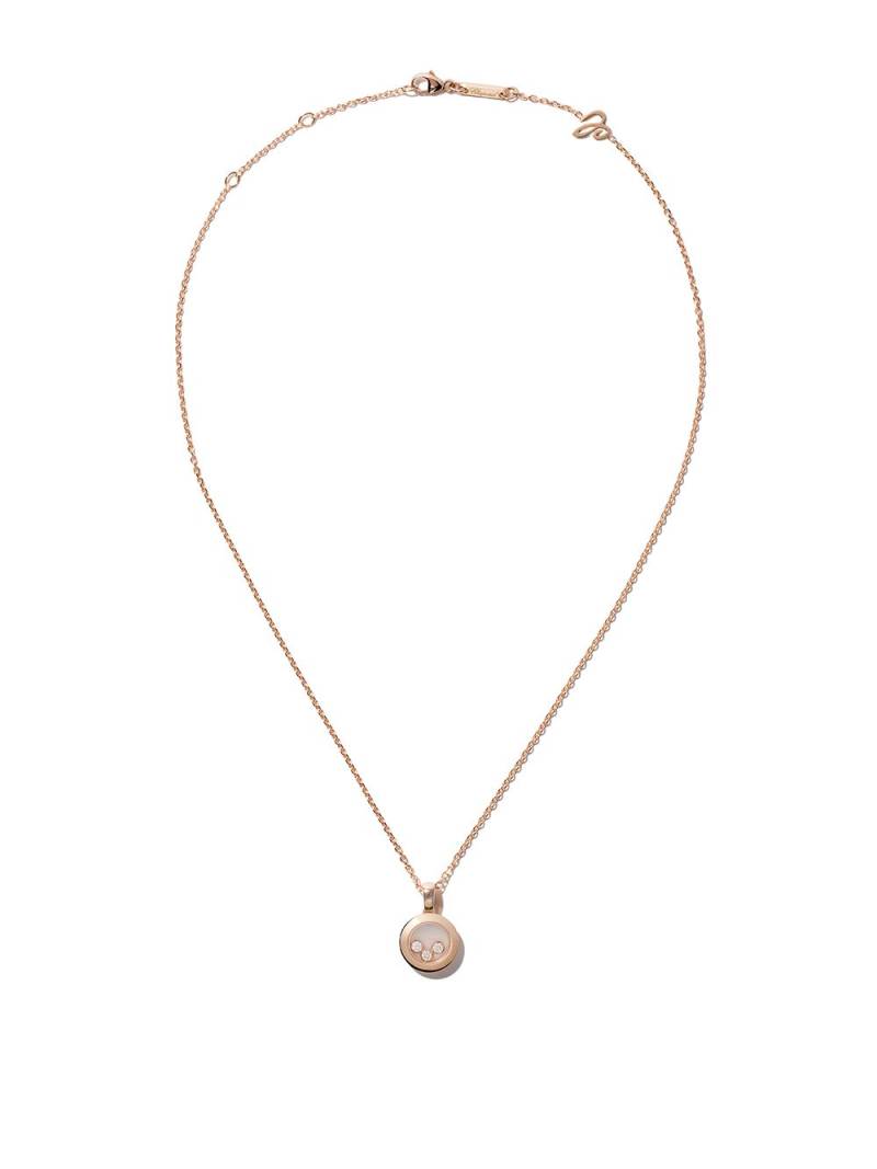 Chopard 18kt rose gold Happy Diamonds Icons necklace - Pink von Chopard