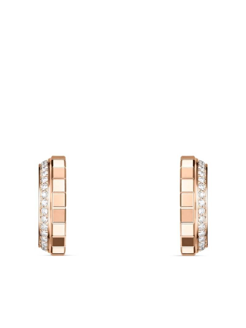 Chopard 18kt rose gold Ice Cube diamond earrings - Pink von Chopard