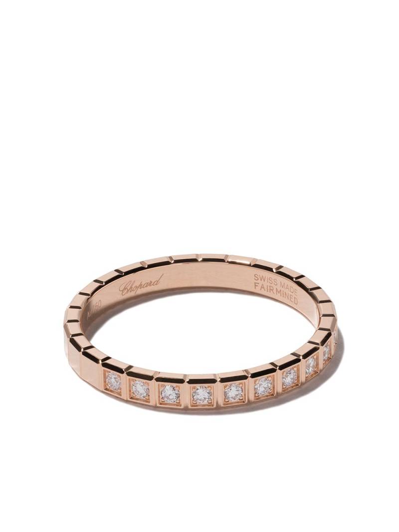 Chopard 18kt rose gold Ice Cube diamond ring - Pink von Chopard