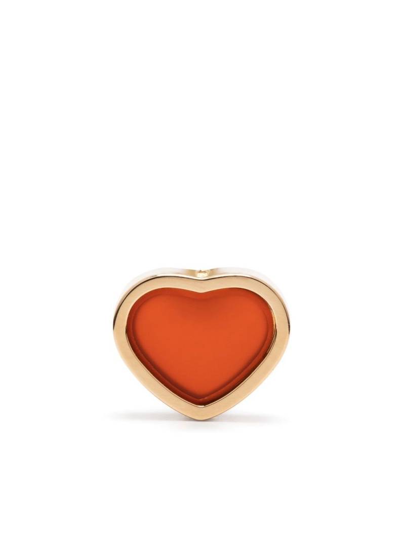 Chopard 18kt rose gold My Happy Heart carnelian stud earring - Pink von Chopard