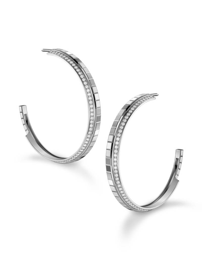 Chopard 18kt white gold Ice Cub diamond earrings von Chopard